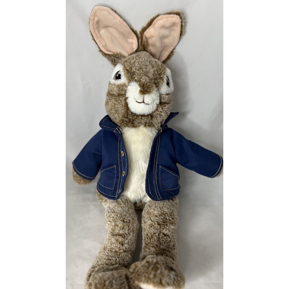 Peter Rabbit Plush Bunny Blue Jacket Stuffed‎ Animal 17" Beatrix Potter SOFTEUC